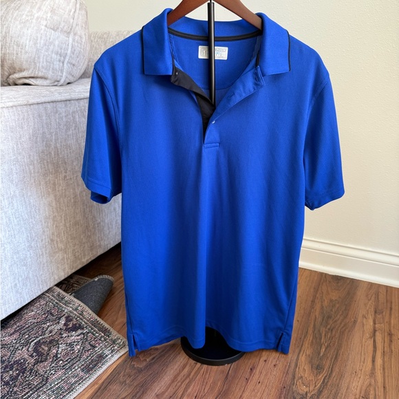 PGA Tour Other - PGA TOUR Men's Blue Golf Polo Shirt Size Large Performance Athletic‎ Fit